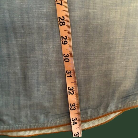 Tommy Bahama XLT Men's Short Sleeve Button Down Shirt Chambray Light Blue - Picture 9 of 11